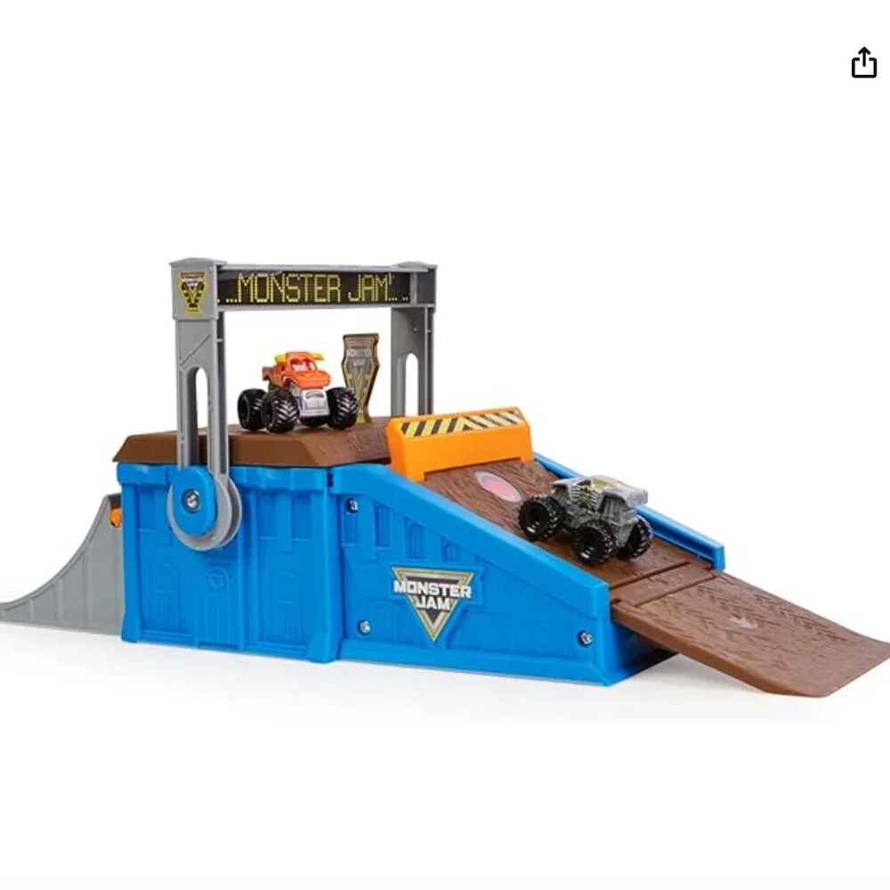 brand new- Monster Jam mini freestyle flip arena play set